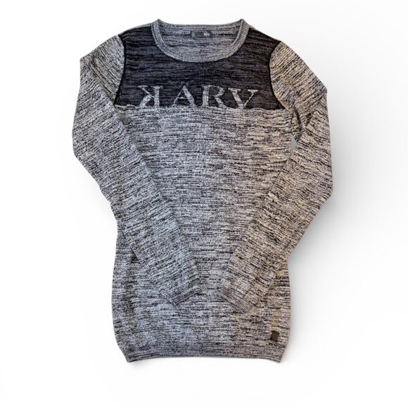KARV Sweaters - KARV Sweater Pullover Long Sleeve Women Size M Black & White Mesh Canada EUC